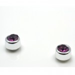 Cercei magnetici cu piatra violet cod CTX 107